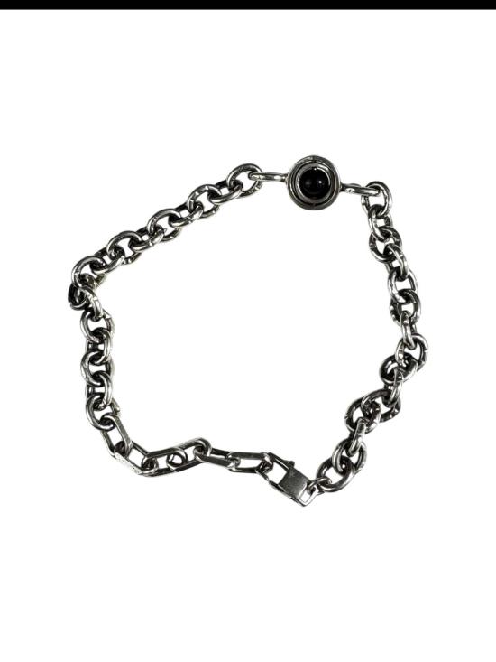  title of work 브레이슬릿 작품명 더블 후프 오닉스 팔찌 - OTHER BRANDS