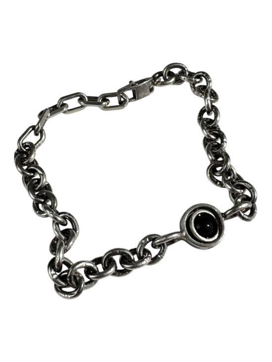  title of work 브레이슬릿 작품명 더블 후프 오닉스 팔찌