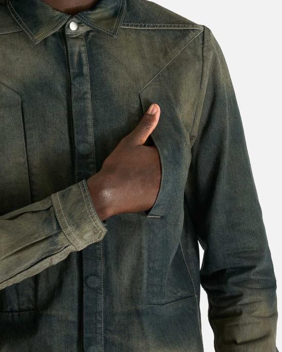  릭 오웬스 데님 자켓 포그포켓 아우터셔츠 - RICK OWENS