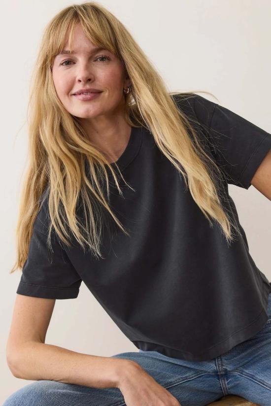  Marine Layer 반팔 티셔츠 마린 레이어 클라우드 9 저지 크루 티셔츠