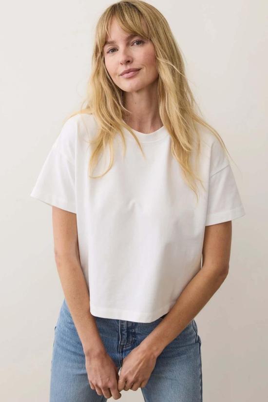  Marine Layer 반팔 티셔츠 마린 레이어 클라우드 9 저지 크루 티셔츠 - OTHER BRANDS