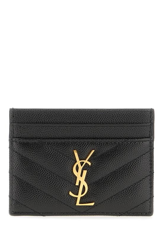 26SS 생로랑 카산드라 마틀라세 카드 케이스 423291BOW01 1000 Nero