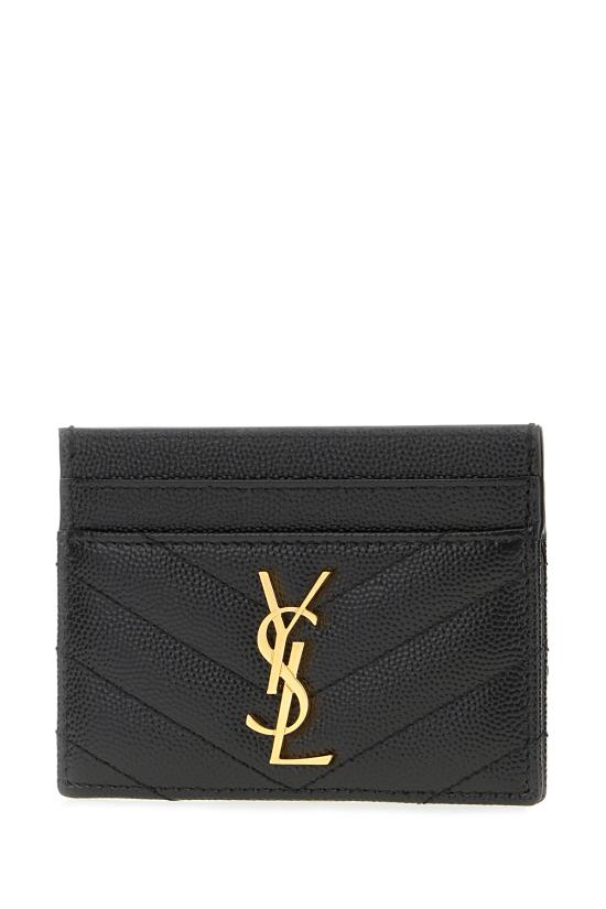 26SS 생로랑 카산드라 마틀라세 카드 케이스 423291BOW01 1000 Nero - SAINT LAURENT