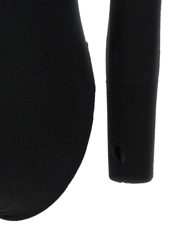 25FW 퍼펙트모멘트 바디수트 티셔츠 W30012502291 White Black - PERFECT MOMENT