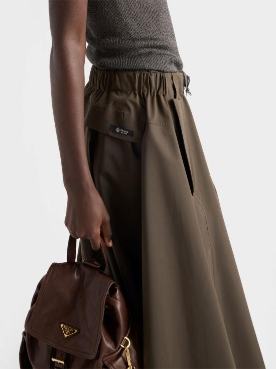 26SS 프라다 미디 스커트 21H025SOOO 18UU F0334 MIMETICO - PRADA