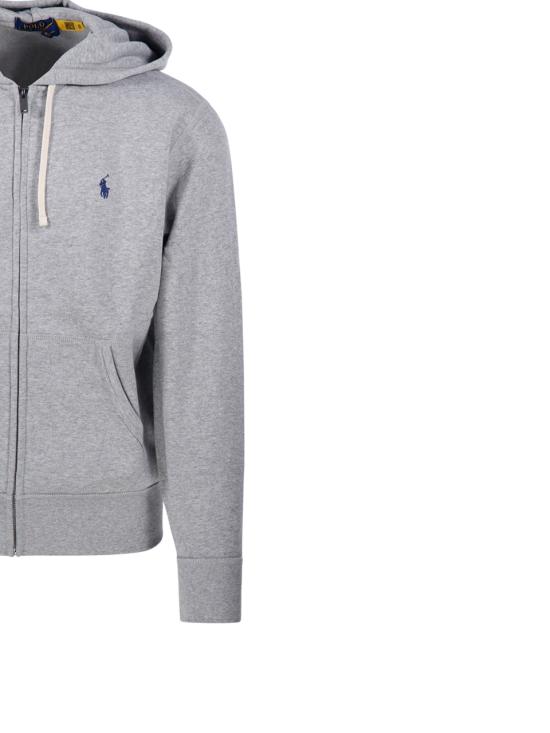 25FW 랄프 로렌 로고 자수 지퍼 후드티 710813297002 ANDOVER HEATHER - RALPH LAUREN