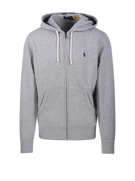 25FW 랄프 로렌 로고 자수 지퍼 후드티 710813297002 ANDOVER HEATHER