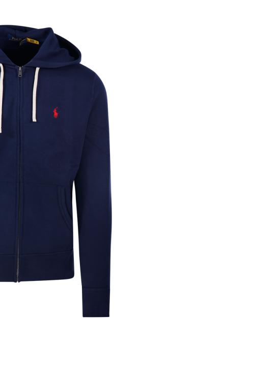 25FW 랄프 로렌 로고 자수 지퍼 후드티 710813297004 CRUISE NAVY - RALPH LAUREN