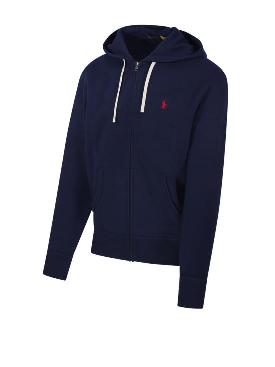25FW 랄프 로렌 로고 자수 지퍼 후드티 710813297004 CRUISE NAVY - RALPH LAUREN