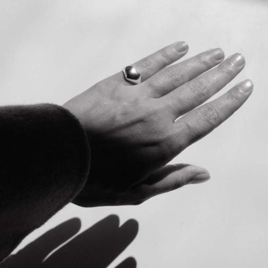  아니카 이네즈 반지 하트 링 스털링 실버