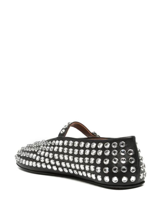 26SS 알라이아 플랫 슈즈 AA3A029CK116 999 BLACK - ALAIA
