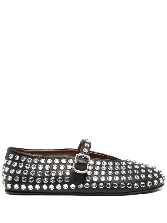 26SS 알라이아 플랫 슈즈 AA3A029CK116 999 BLACK