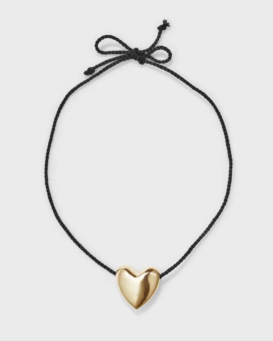  아니카 이네즈 목걸이/팬던트 라지 하트 목걸이 골드