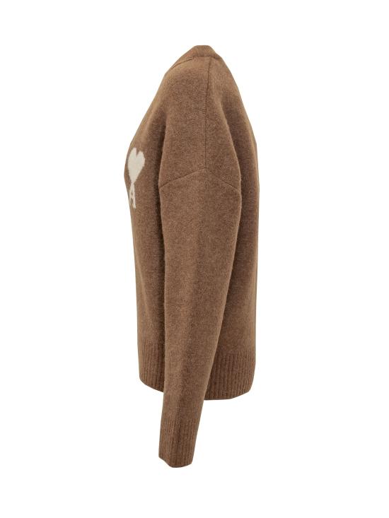 25FW 아미 스웨터 H25UKC365KN0135 217H25 NOISETTE ECRU - AMI