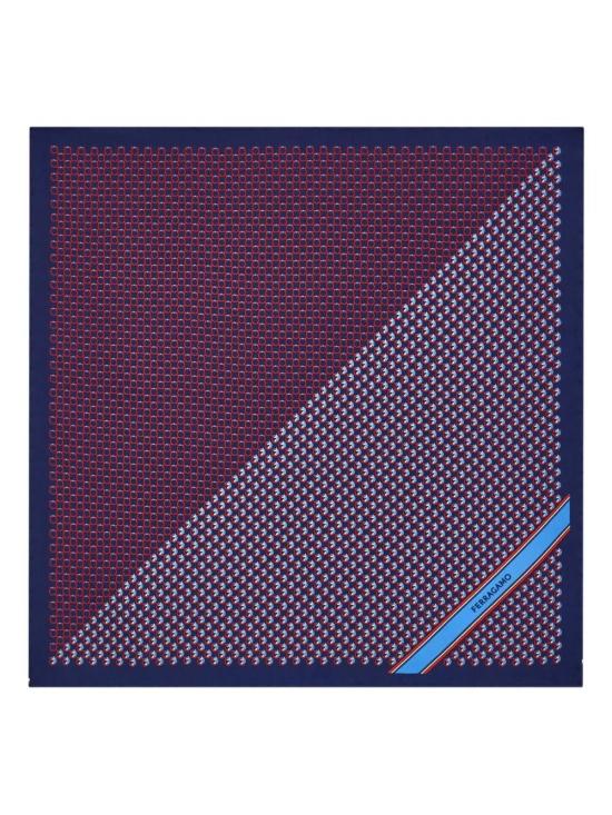 26SS 살바토레 페라가모 머플러/스카프 520163 0789838 BLU SC BORDEAUX