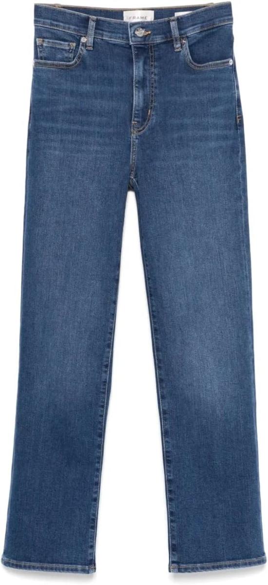  프레임 데님 팬츠 르 슬릭 스트레이트 레그 진스 펨마