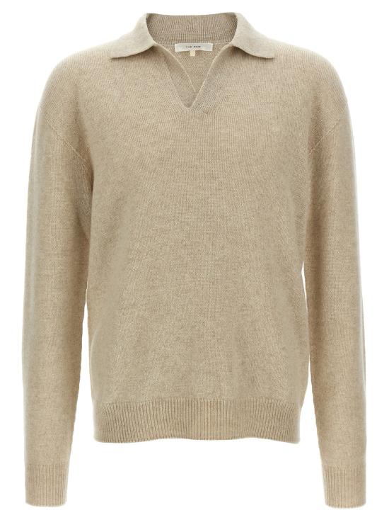 25FW 더로우 리치 캐시미어 폴로 1241Y120FOG Beige