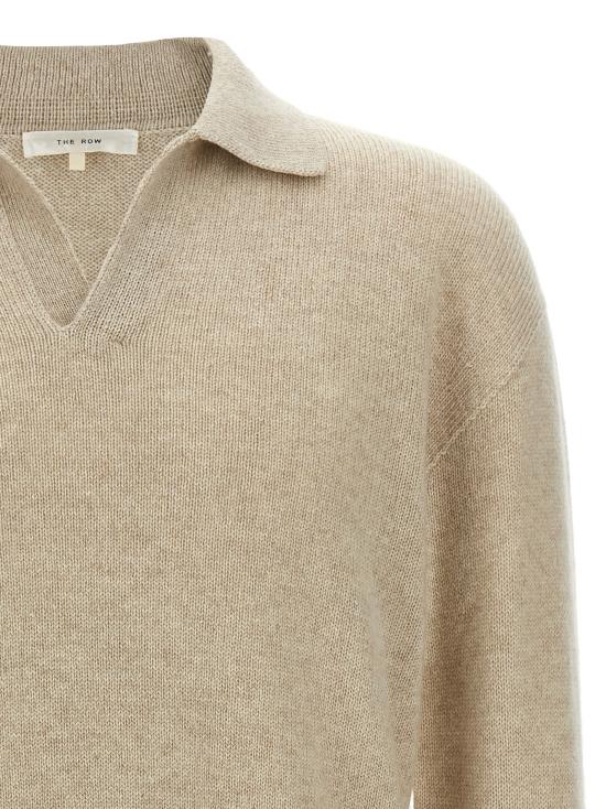 25FW 더로우 리치 캐시미어 폴로 1241Y120FOG Beige - THE ROW