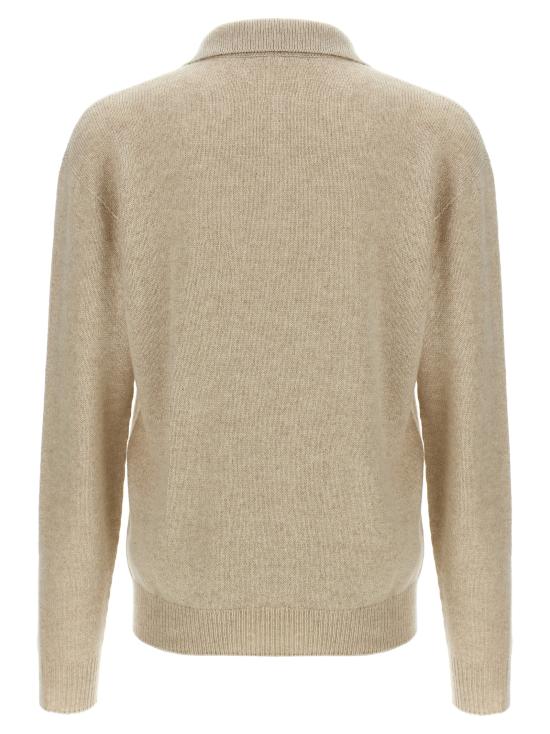 25FW 더로우 리치 캐시미어 폴로 1241Y120FOG Beige - THE ROW