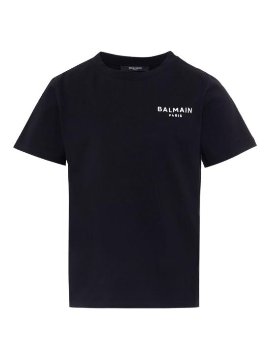 25FW [키즈] 발망 티셔츠 BX8P11 Z3186930BC Black