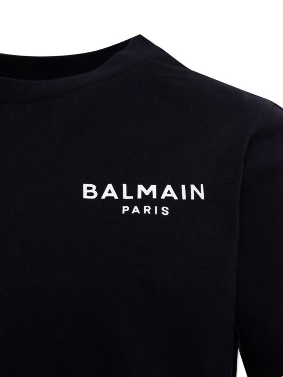 25FW [키즈] 발망 티셔츠 BX8P11 Z3186930BC Black - BALMAIN
