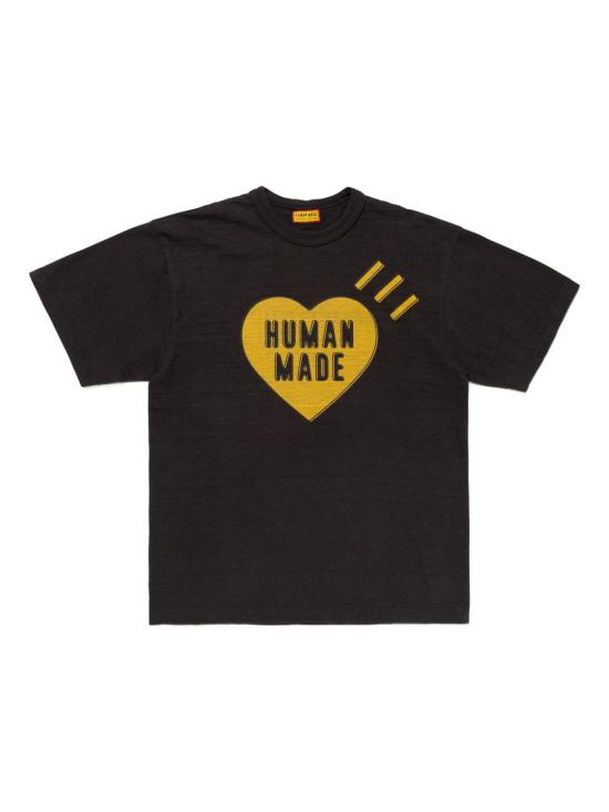 25FW 휴먼메이드 반팔 티셔츠 HM30TE002 BLACK Black - HUMANMADE