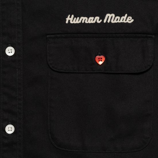 25FW 휴먼메이드 셔츠 HM30SH014 BLACK Black - HUMANMADE