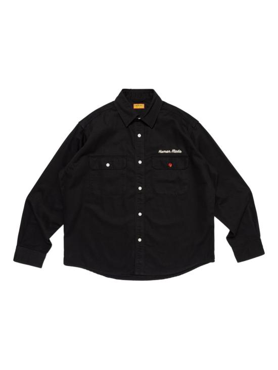 25FW 휴먼메이드 셔츠 HM30SH014 BLACK Black - HUMANMADE