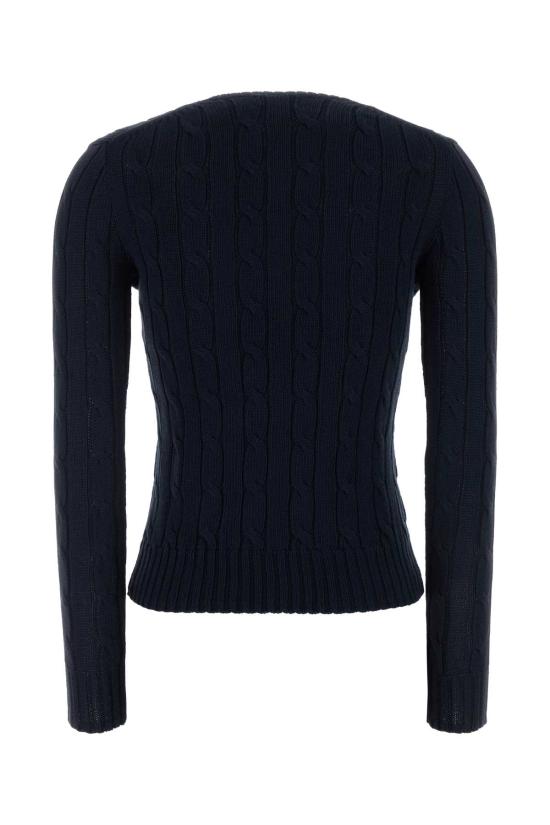 26FW 폴로 랄프로렌 포니 로고 피마코튼 케이블 니트 스웨터 211971869 008 Blue - POLO RALPH LAUREN