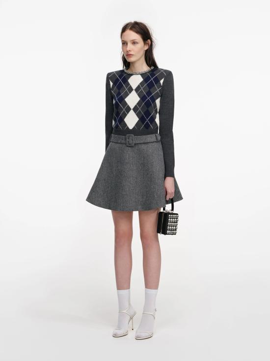 26SS 셀프 포트레이트 스웨터 RS26185TAGR GREY Grey - SELF PORTRAIT