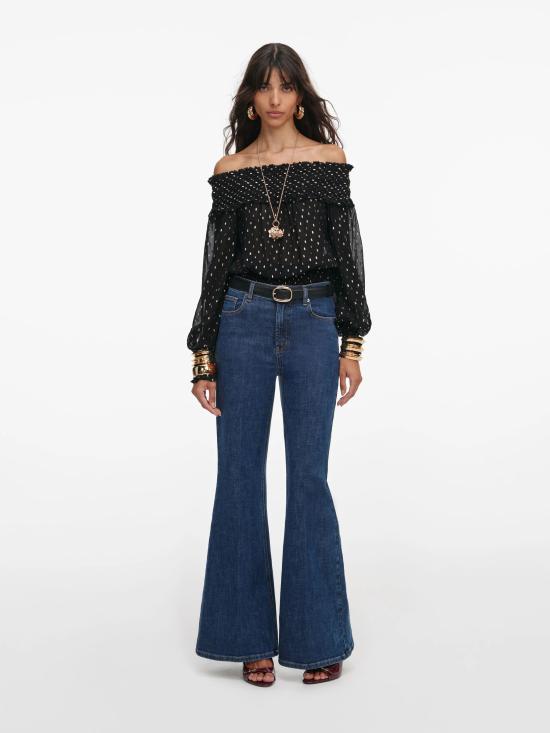 26SS 셀프 포트레이트 블라우스 RS26156TBB BLACK Black