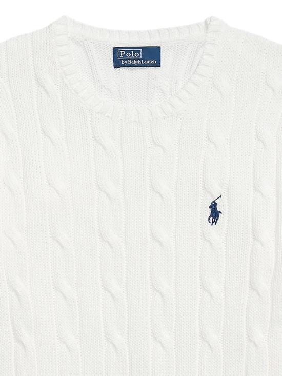 26SS 폴로 랄프로렌 폴로 자수 케이블 니트 스웨터  211971869 007 - POLO RALPH LAUREN