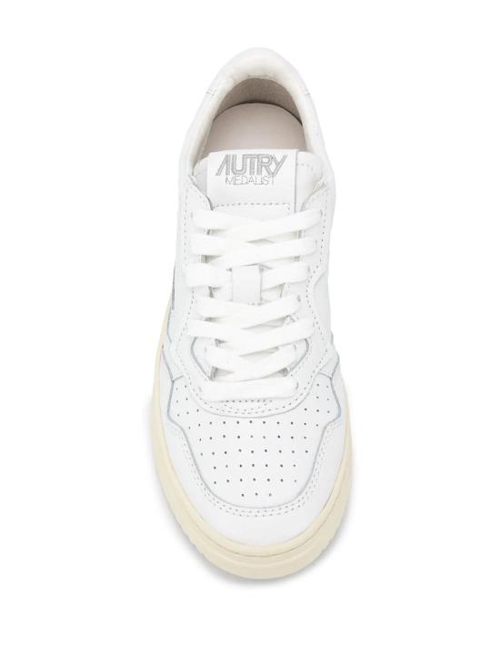 26SS 오트리 메달리스트 레더 AULW LL15 White - AUTRY