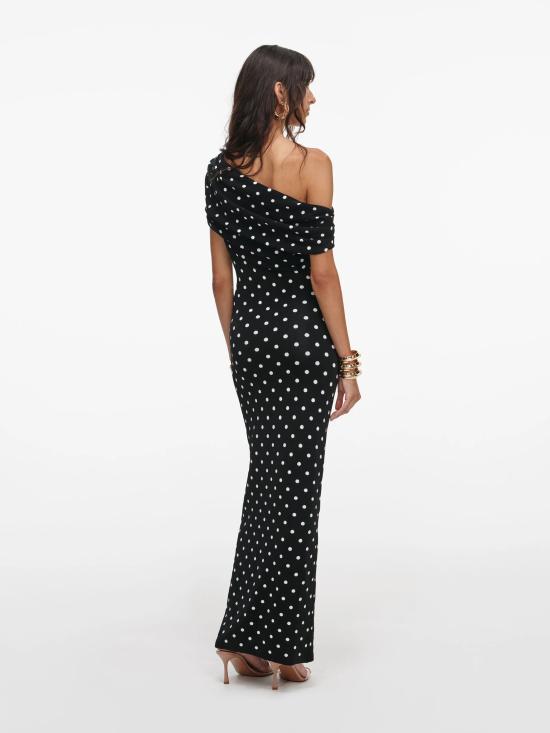 26SS 셀프 포트레이트 미디 원피스 RS26173MAB BLACK Black - SELF PORTRAIT