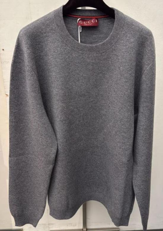 25FW 구찌 스웨터 834073 XKEYY1043 Cool iron white - GUCCI