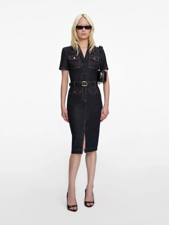 26SS 셀프 포트레이트 미디 원피스 RS26822MBL BLUE Blue