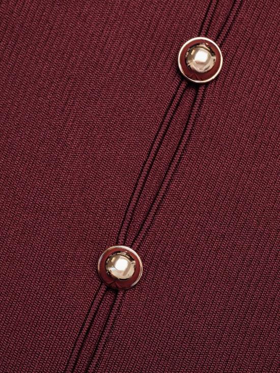 26SS 셀프 포트레이트 블라우스 RS26138TBU BURGUNDY Red - SELF PORTRAIT