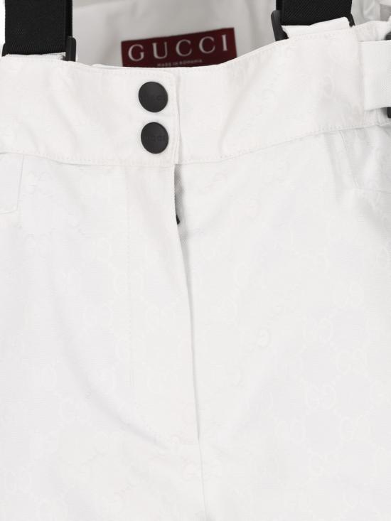 25FW 구찌 GG 테크니컬 패브릭 자카드 점프수트 837766 ZATL79000 White - GUCCI