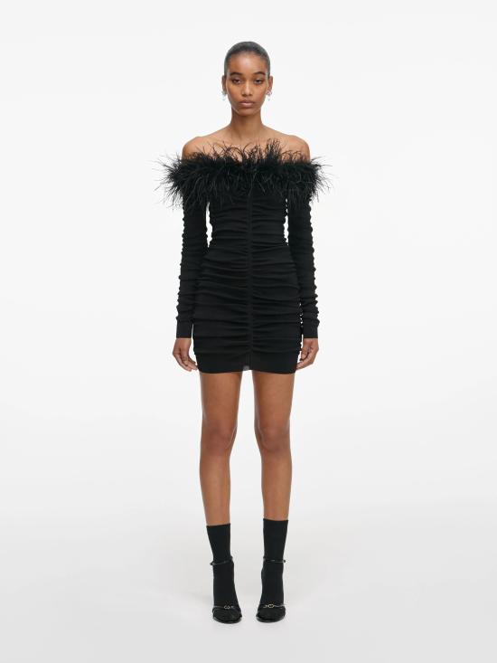 26SS 셀프 포트레이트 미디 원피스 RS26053SB BLACK Black