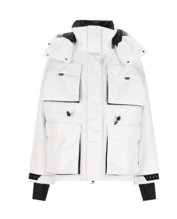 25FW 구찌 GG 테크니컬 패브릭 자카드 자켓 837764 ZATL79000 White