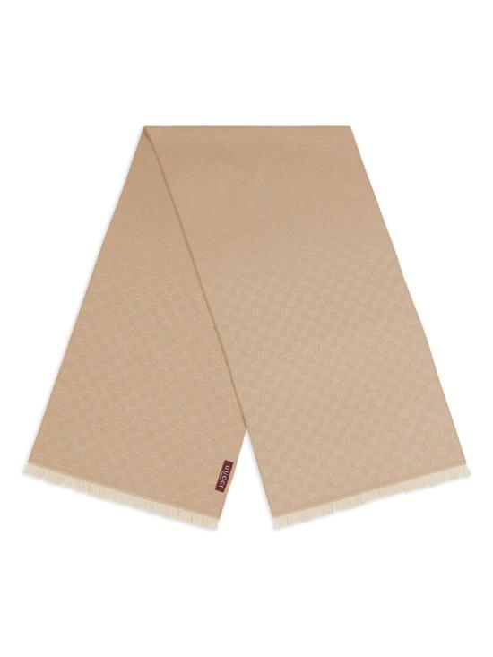 25FW 구찌 GG 울 스카프 848507 3G2009878 Camel ivory - GUCCI