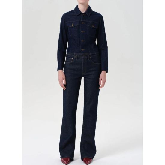  에이골디 데님 팬츠 아골드 미드 라이즈 킥 부츠 컴포트 스트레치 진 재발매 - AGOLDE