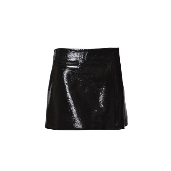 25FW 쿠레쥬 미디 스커트 425CJU316VY0014 9999 Black