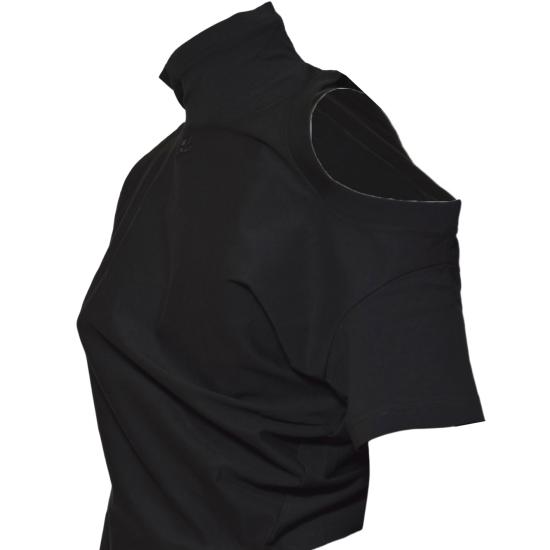 25FW 쿠레쥬 반팔 티셔츠 425JTS231JS0233 9999 Black - COURREGES