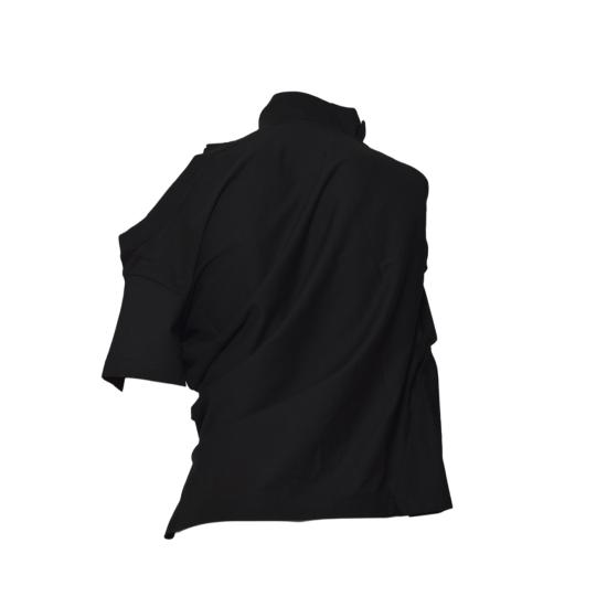 25FW 쿠레쥬 반팔 티셔츠 425JTS231JS0233 9999 Black - COURREGES