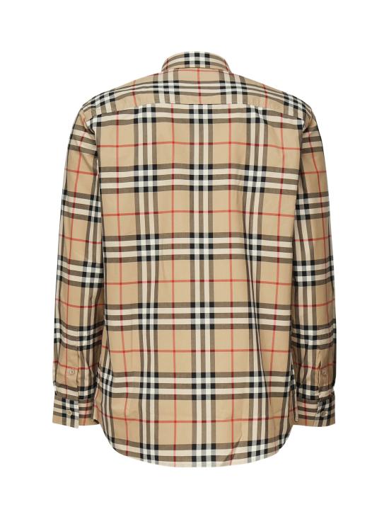 26SS 버버리 체크 코튼 긴팔 셔츠 8070577 A7028 Beige - BURBERRY