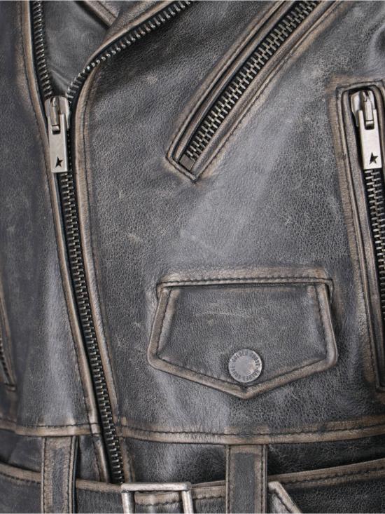 26SS 골든구스 바이커 자켓 GWP00848 P000647 90100 Black - GOLDEN GOOSE