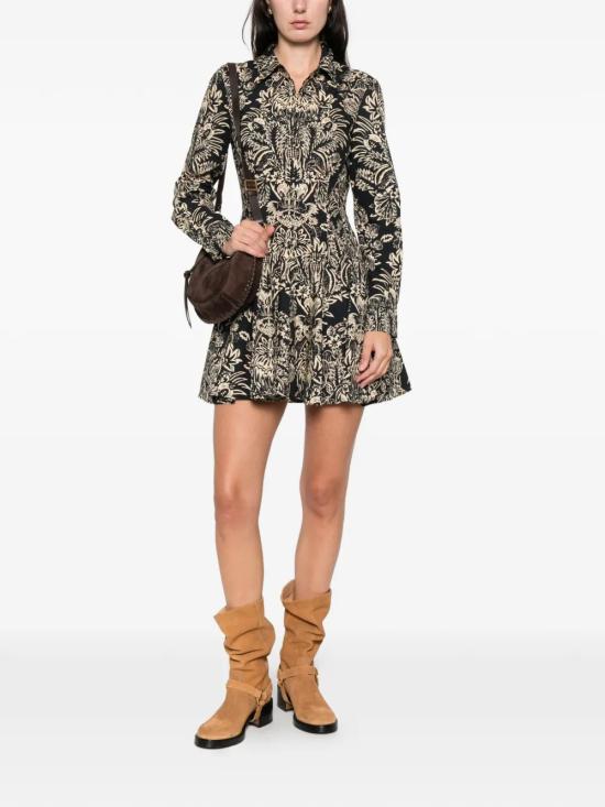 26SS 울라 존슨 미디 원피스 PS260137NOFL Black - ULLA JOHNSON