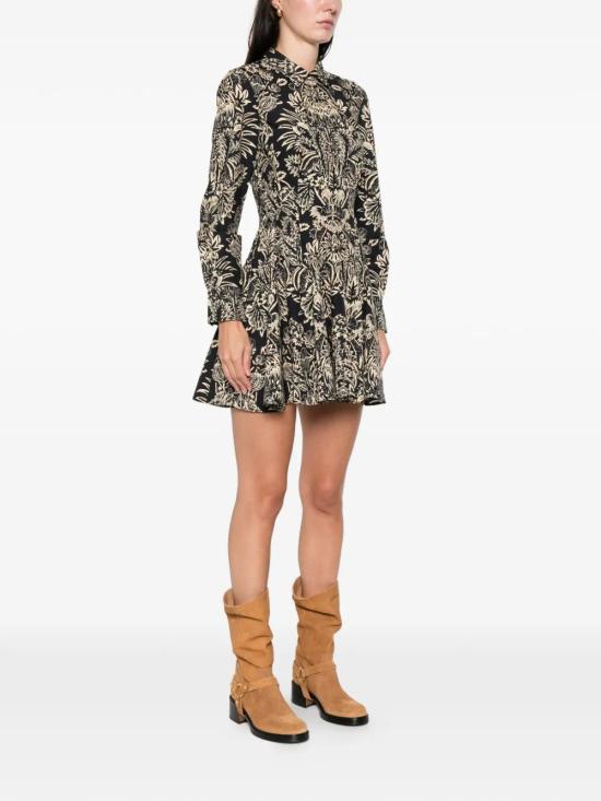 26SS 울라 존슨 미디 원피스 PS260137NOFL Black - ULLA JOHNSON