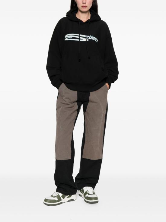 25FW 스투시 후드 티셔츠 1925145 0001 Black - STUSSY